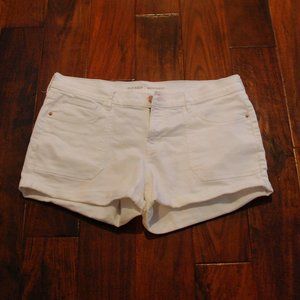 Old Navy Boyfriend Fit White Denim Shorts